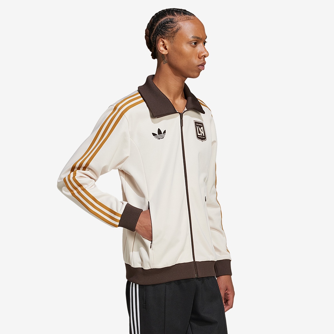 Tan adidas track jacket online