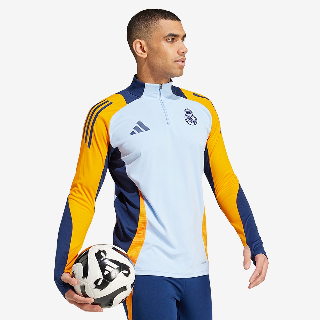 adidas Real Madrid 24/25 Training Top - Glow Blue/Crew Orange/Team