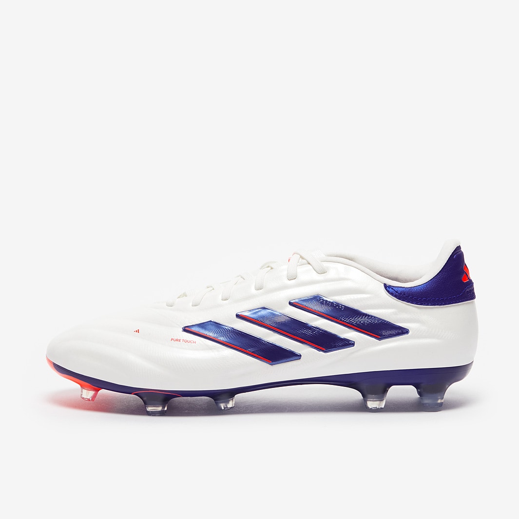 adidas Copa Pure 2 Pro Leather Firm Ground - Ftwr White/Lucid Blue