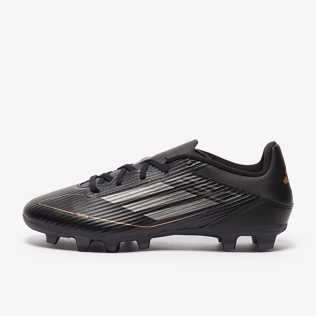 adidas F50 Club Firm Ground - Core Black/Iron Met/Gold Met