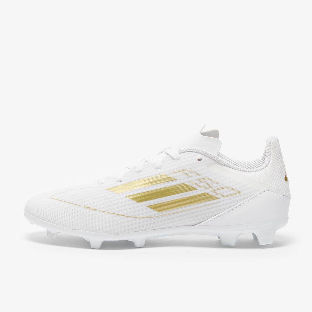 adidas Kids F50 League Firm Ground/Mixed Ground - Ftwr White/Gold