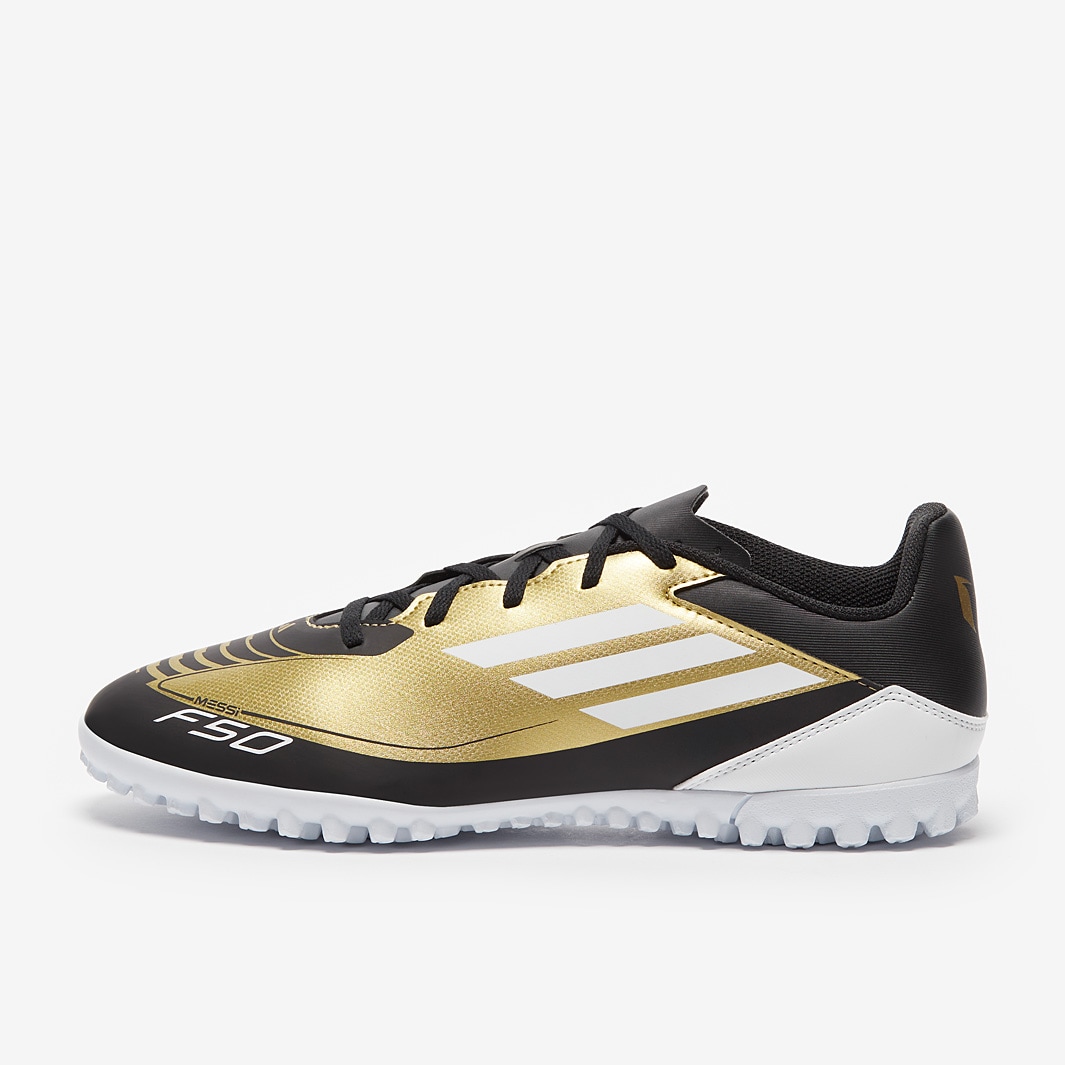 adidas F50 x Messi Club Turf - Gold Met/Ftwr White/Core Black