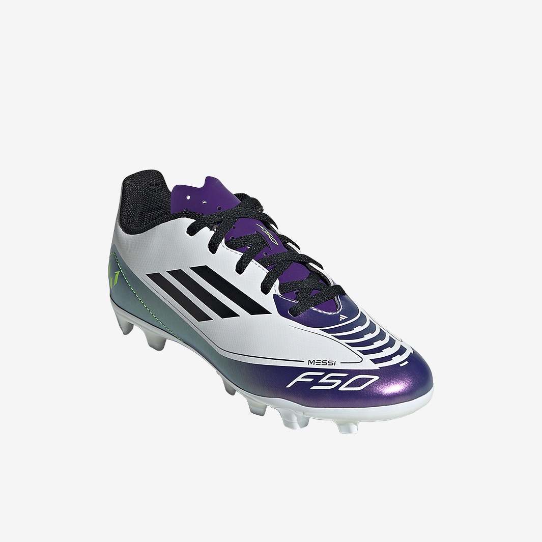 adidas Kids F50 x Messi Club Firm Ground - Ftwr White/Core
