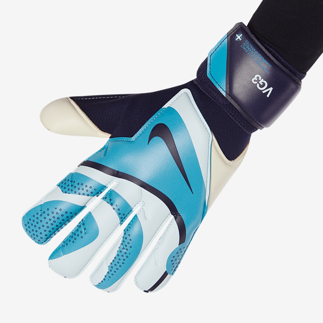 Nike Vapor Grip popular 3 Promo Soccer Goalkeeper GK Gloves Blue Sz.8.5 CW5528-440 Rare