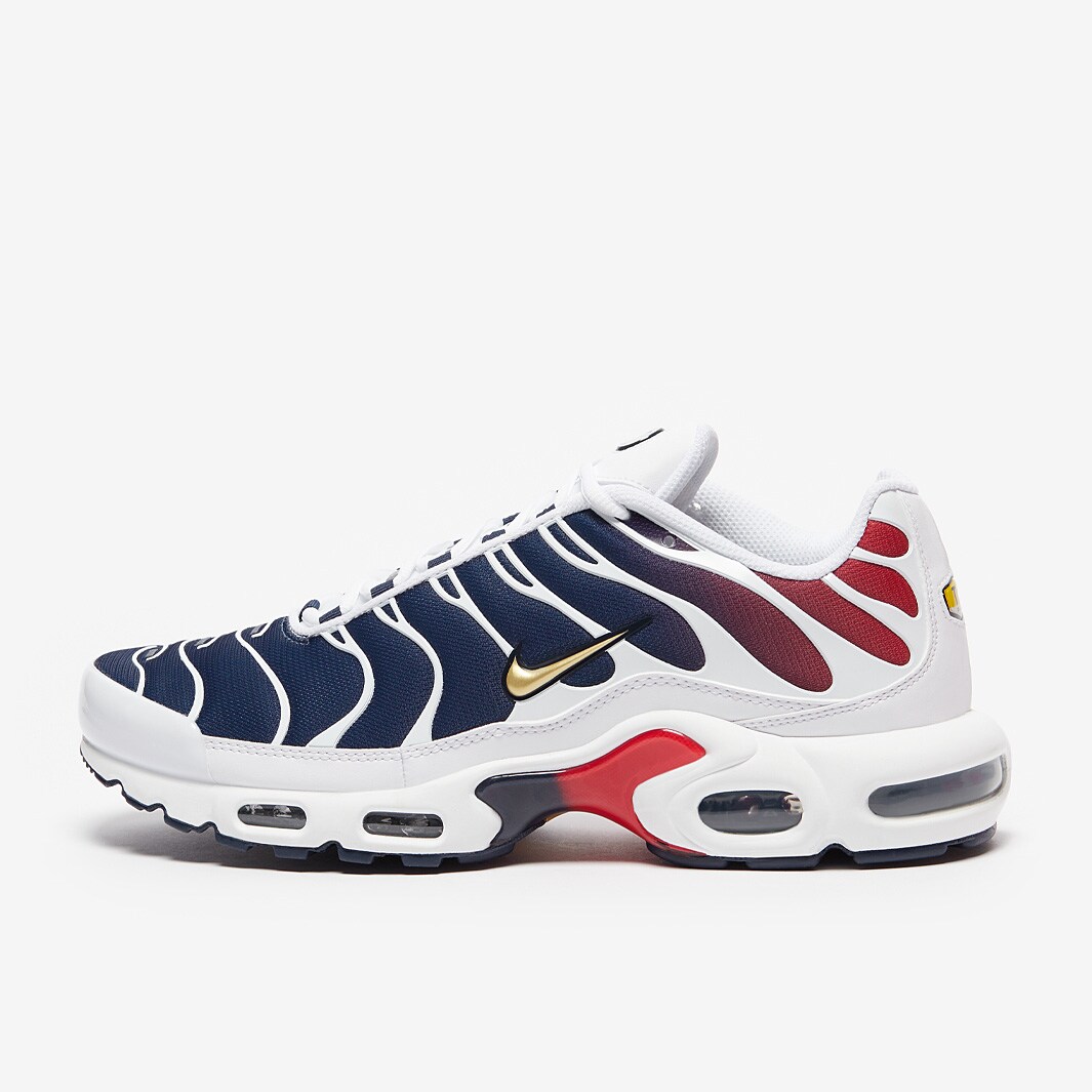 nike tuned blue and white