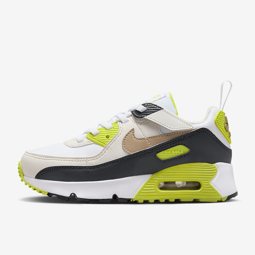 Nike Sportswear Younger Kids Air Max 90 Easy On (PS) White/Khaki