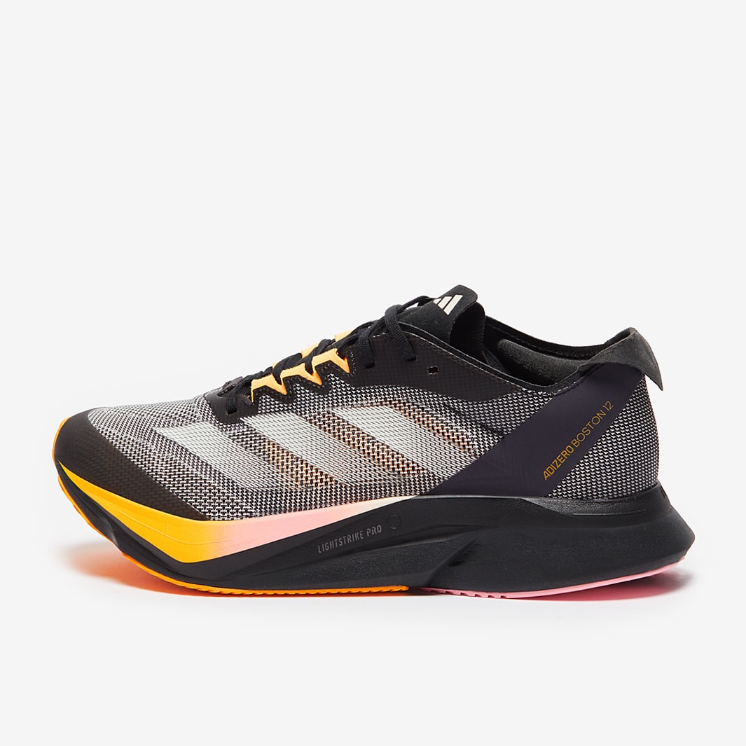 adidas adizero Boston 12 - Core Black/Zero Met./Spark - Mens