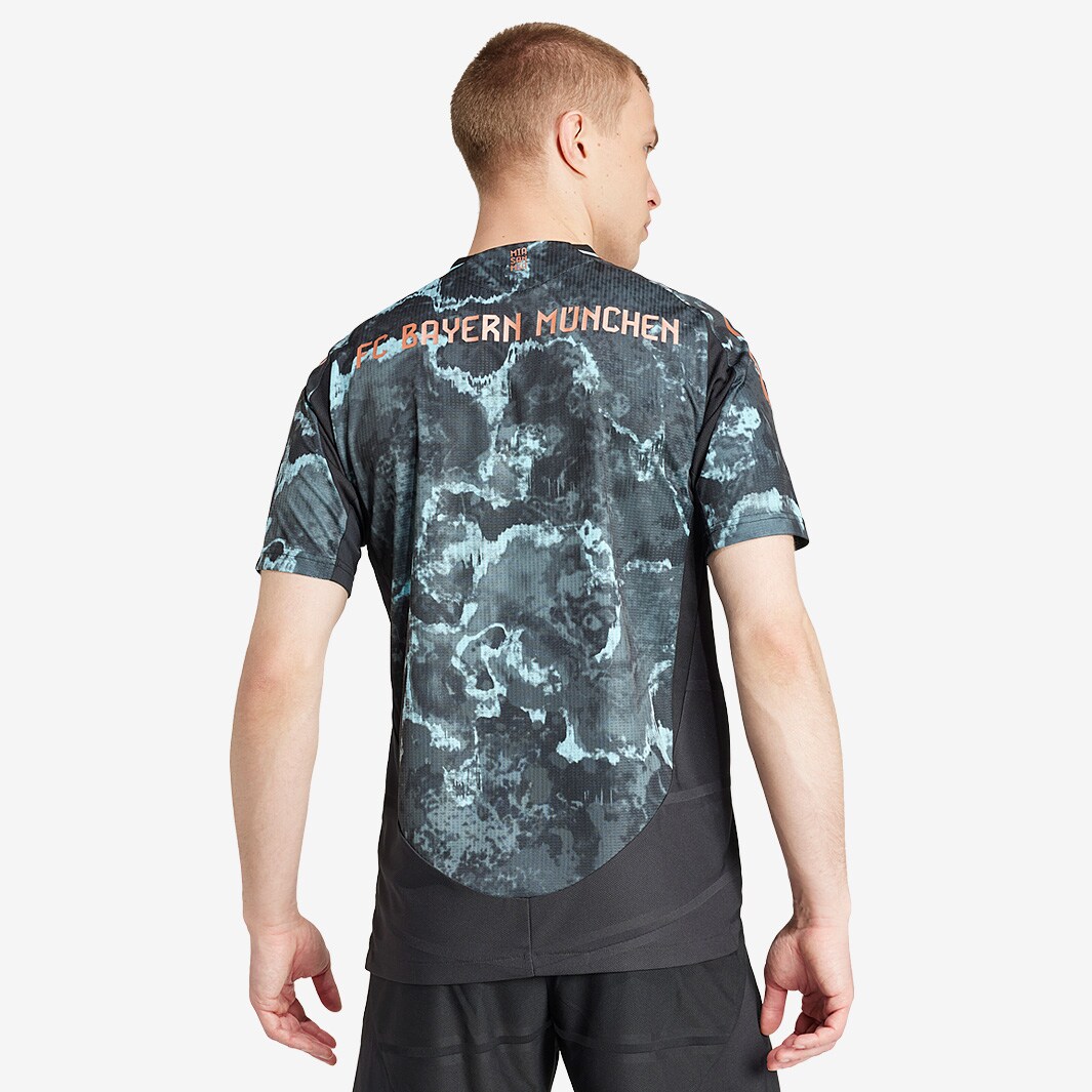 adidas Bayern Munich 24/25 Authentic Away Jersey Black Mens