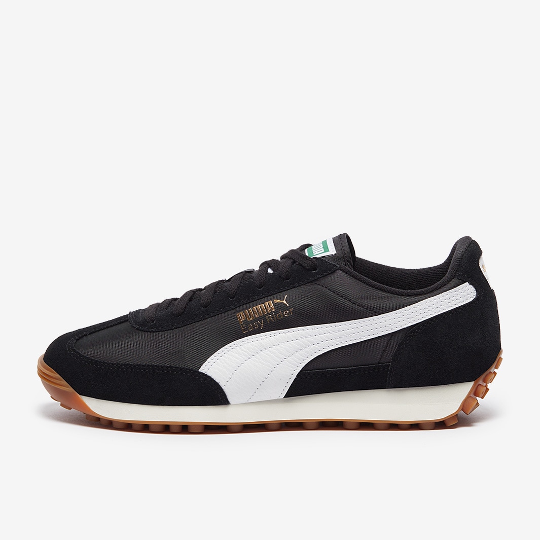 Puma Easy Rider Vintage Black White Trainers Mens Shoes