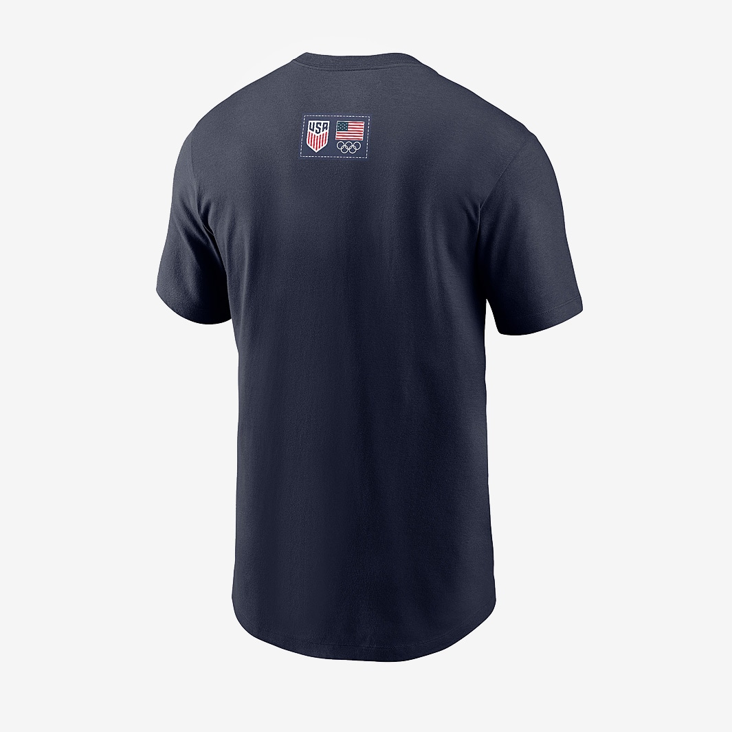 Nike USA 2024 Olympics Core Cotton SS T-Shirt - College Navy Nike USA 2024 Olympics Core Cotton SS T-Shirt - College Navy