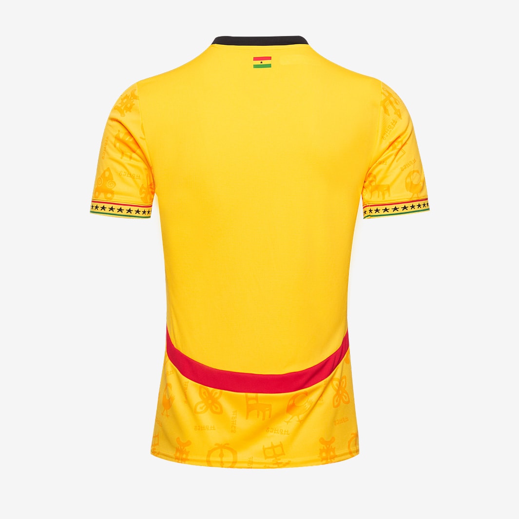 Puma Ghana 2025 Replica Away Shirt Pelé Yellow/Puma Black Mens