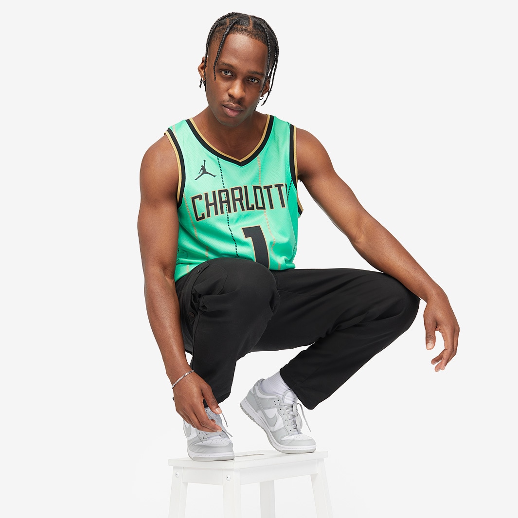 Charlotte Hornets Jersey Lamelo Ball Jersey Mint Green Nike NBA