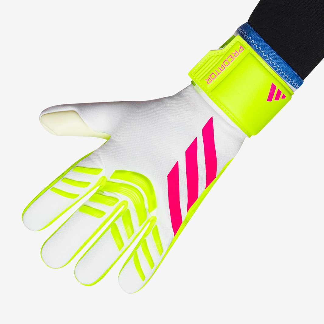 adidas Predator League GK Gloves White/Lucid Lemon/Lucid Pink