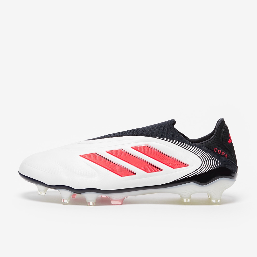 adidas Copa Pure III Elite Laceless Firm Ground - White/Lucid Red