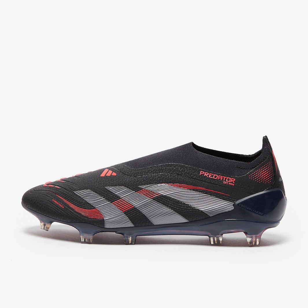 adidas Predator Elite Laceless Firm Ground - Black/Grey Four/Lucid