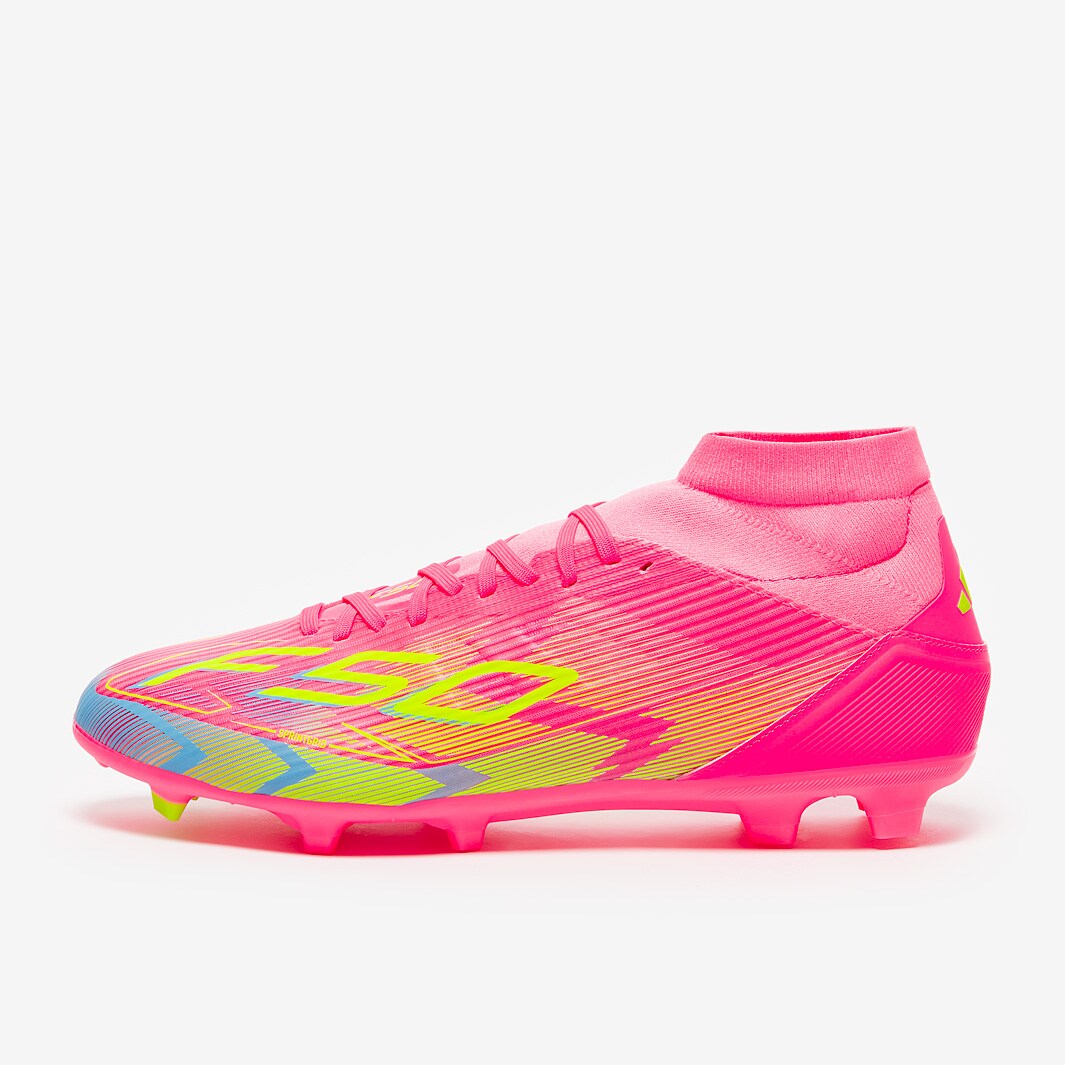 adidas Womens F50 League Mid Firm Ground/Mixed Ground Lucid Pink