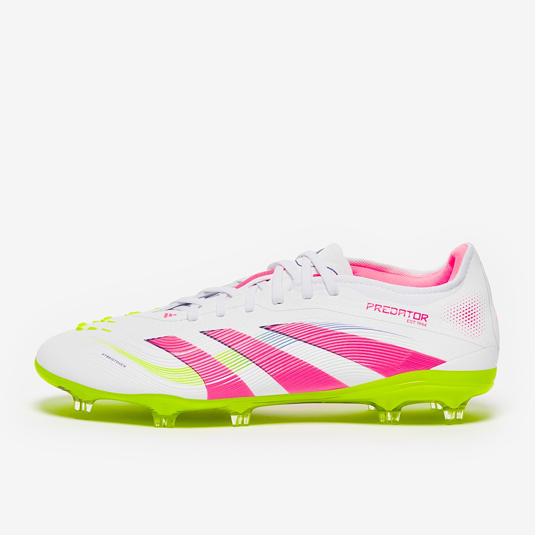 adidas Predator Pro Firm Ground - White/Lucid Pink/Lucid Lemon