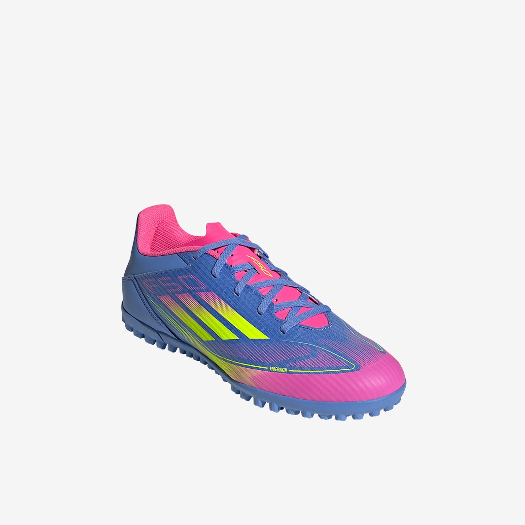 adidas F50 Club Turf - Blue Fusion/Lucid Lemon/Lucid Pink - Adult