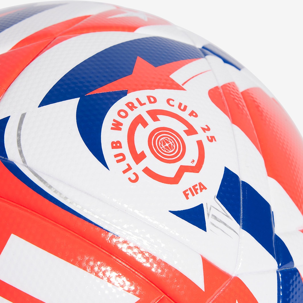 adidas FIFA Club World Cup League Soccer Ball - White/Lucid Red