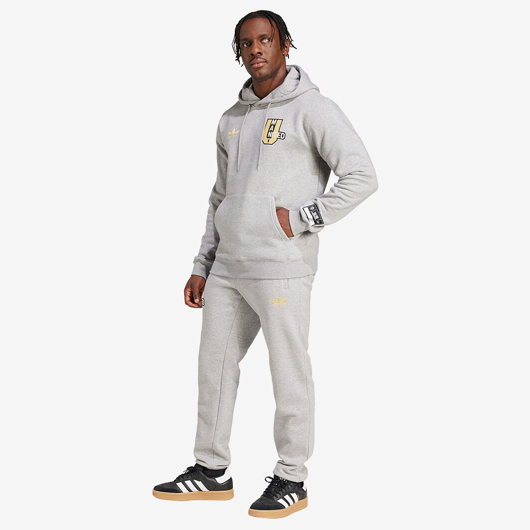 adidas Manchester United 24/25 VRCT Hoodie - Medium Grey