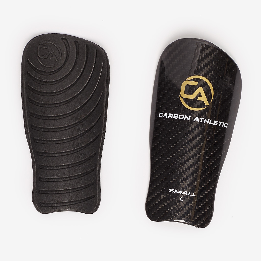 Carbon Athletic Carbon Fiber Shin Pads with Carry Case Black