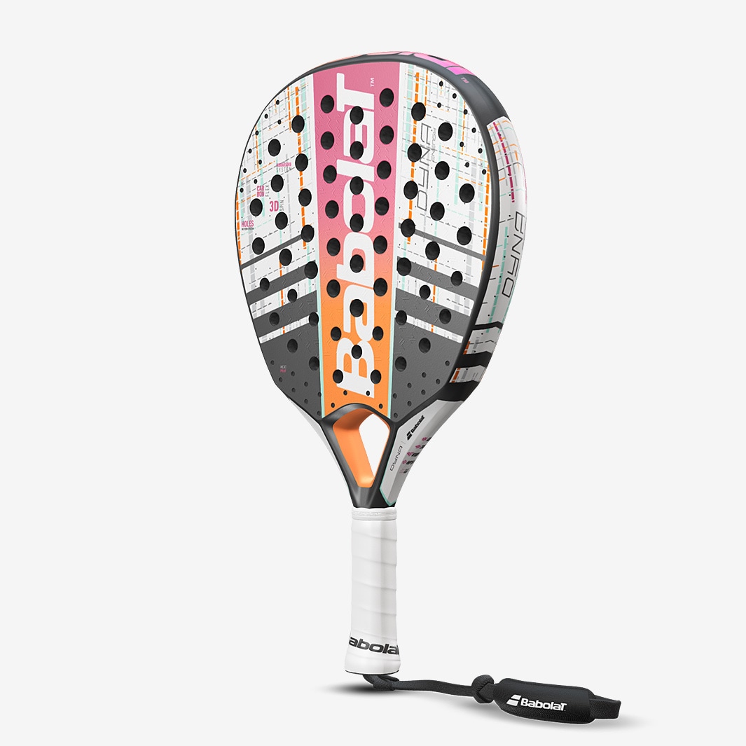 Babolat Womens Dyna Energy Padel Racket White/Pink Adult Padel