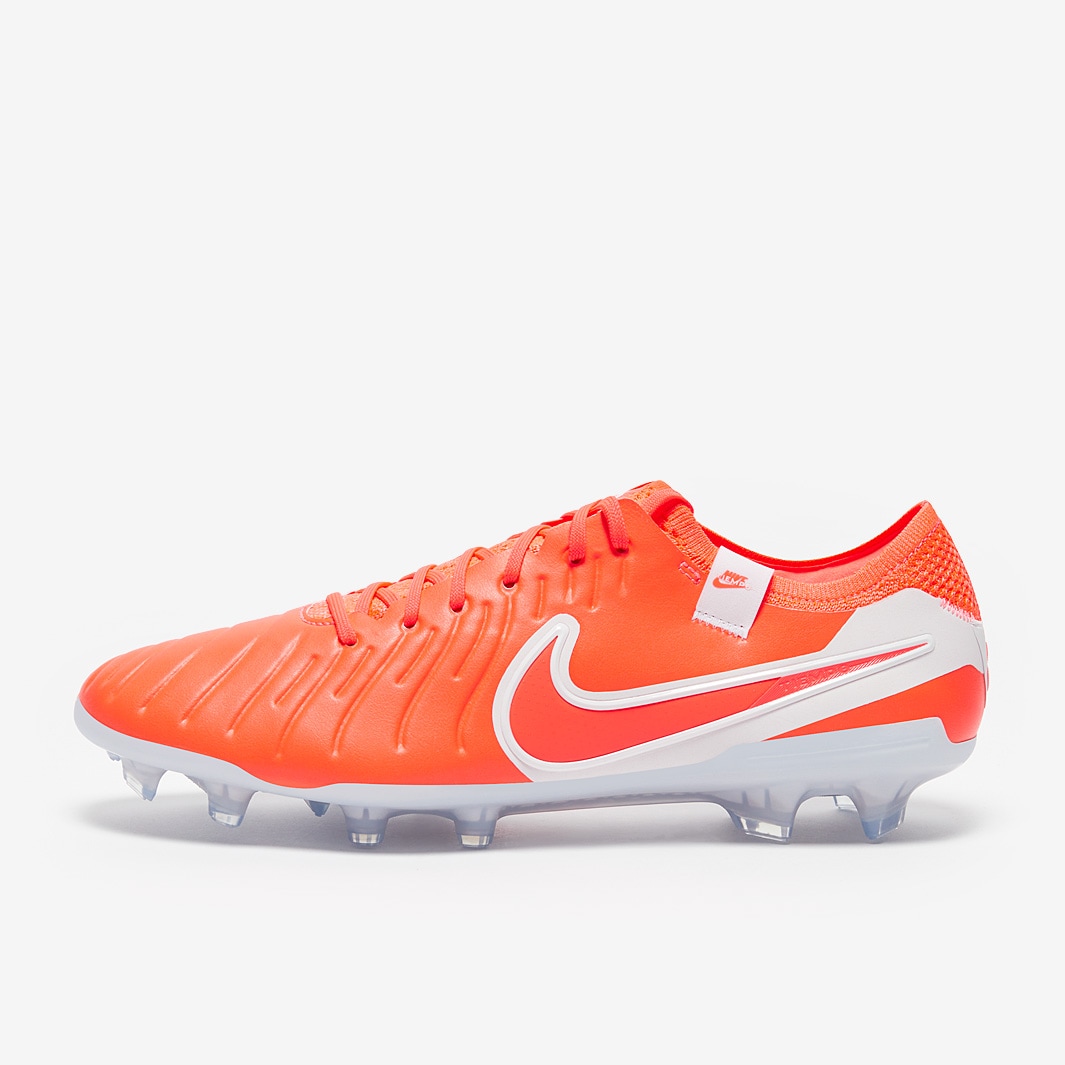Nike Tiempo Legend X Elite Firm Ground - Hot Lava/White