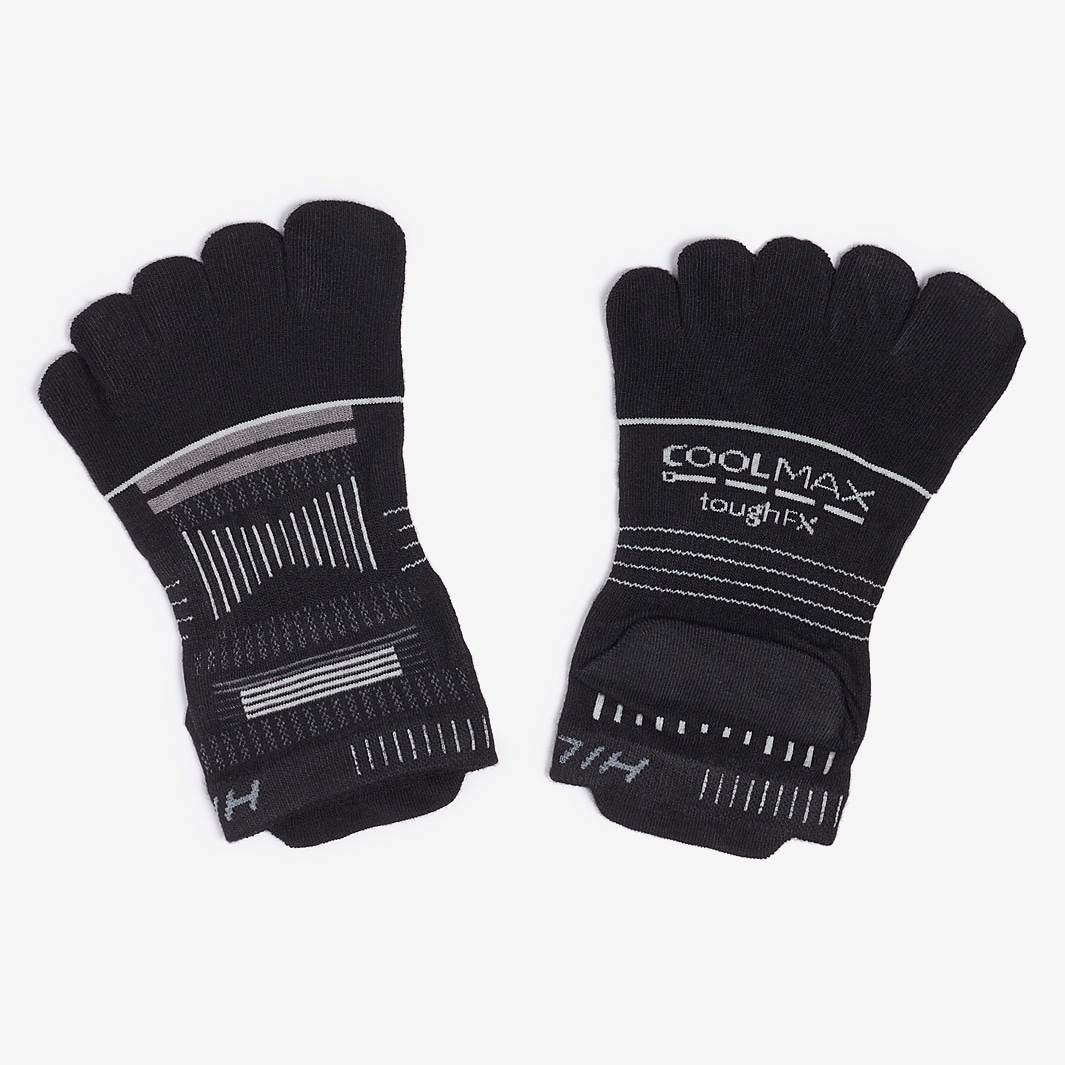 Hilly Toes Min Black/Grey/Light Grey Running Socks Pro