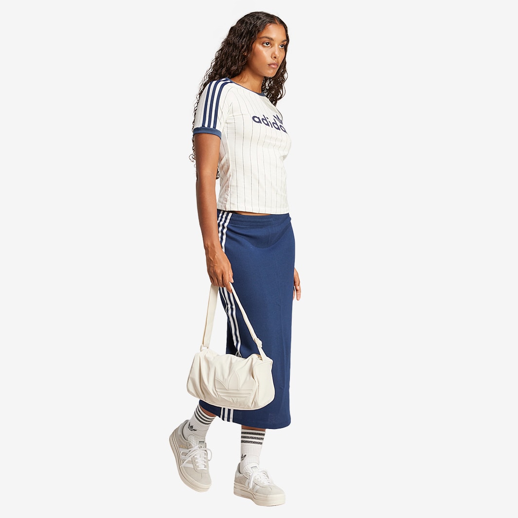 Tシャツ・カットソー Adidas Linear Cali Graphic T-Shirt Off White Night Indigo W) Adidas Linear Cali Graphic T-Shirt Off White Night Indigo