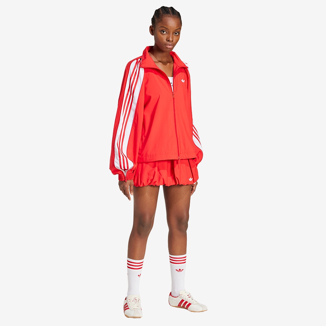 adidas Originals Womens Woven Zip Track Top - Better Scarlet