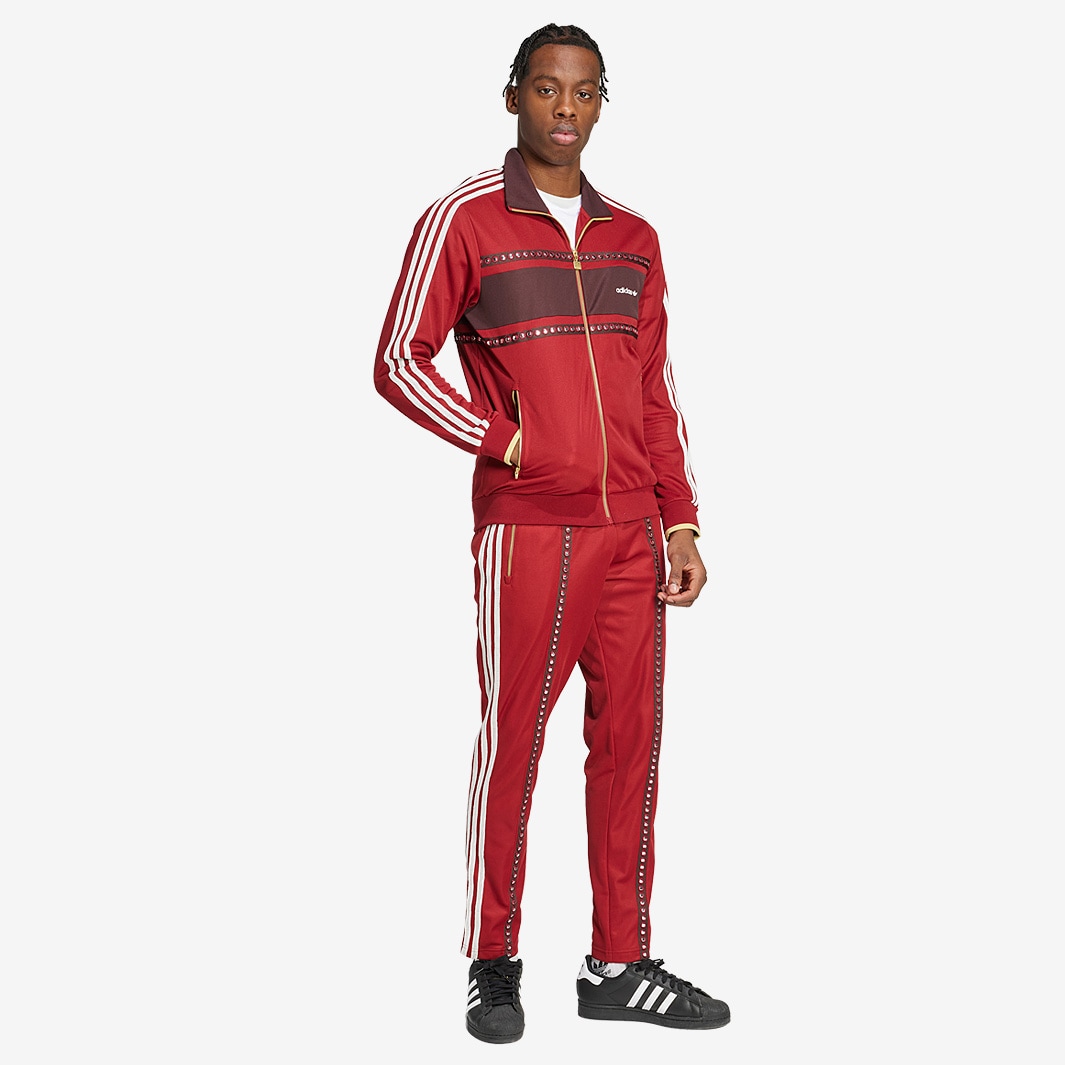 adidas Originals Track Top - Rust Red - Tops - Mens Clothing |