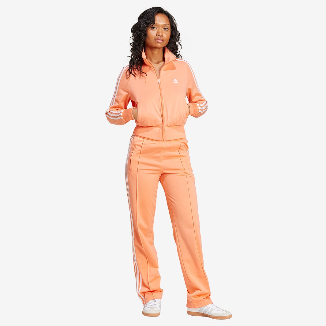 orange adidas tracksuit women's