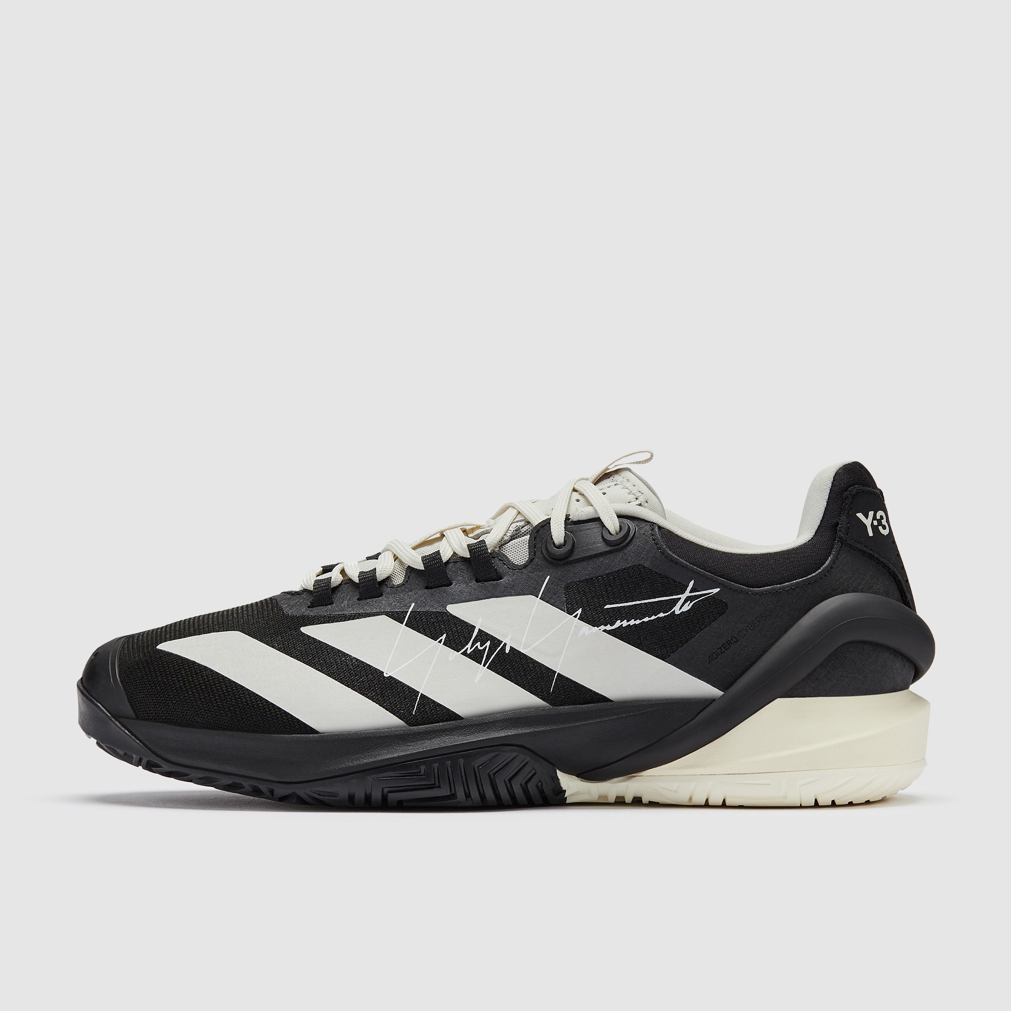 Y－Toby adidas adizero Cybersonic 2 Y - 3 Tennis Shoes - Black/Orbit Grey