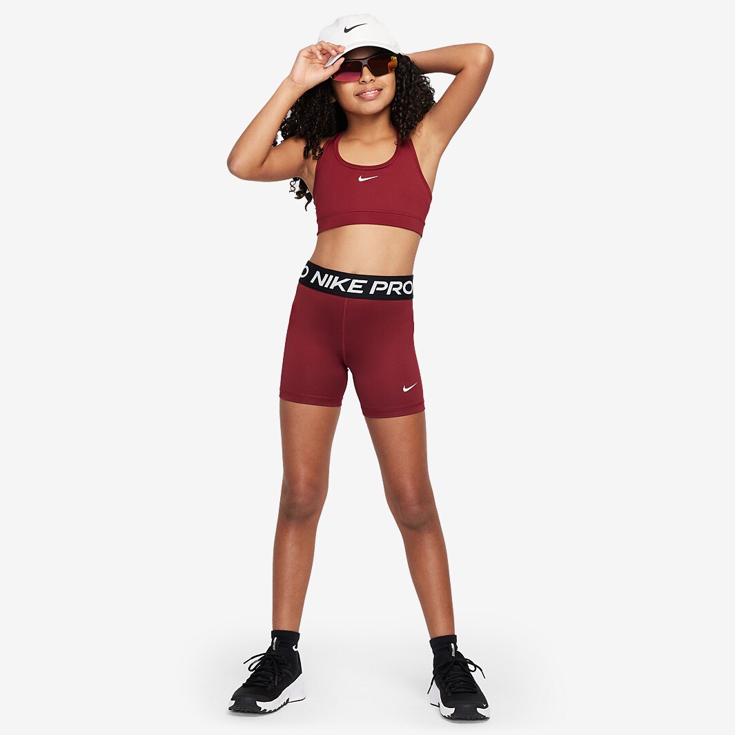 burgundy nike pro shorts