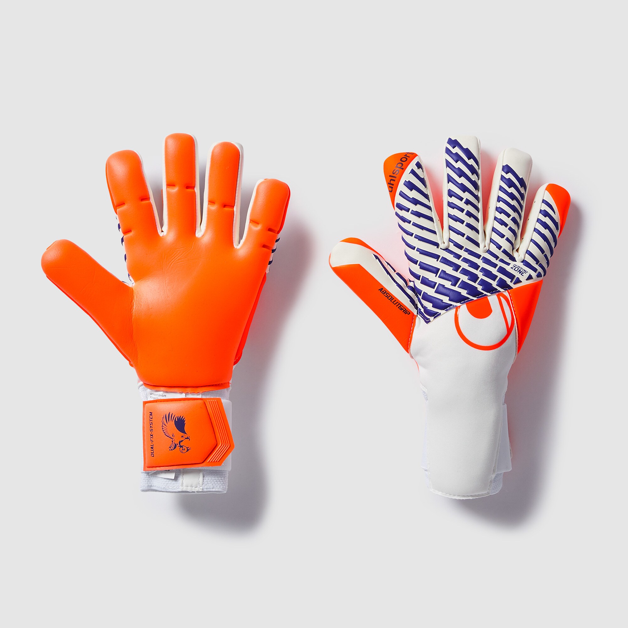 【manonfripes】manonmy Gurkha Uhlsport Cybertec Mike Maigan Absolutgrip HN GK Gloves - Orange
