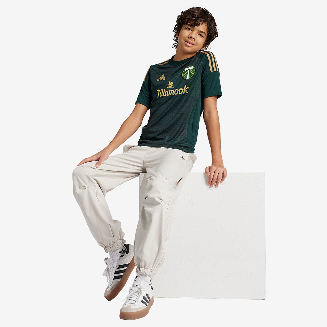 adidas Portland Timbers 2025 Kids Home Jersey - Green Night