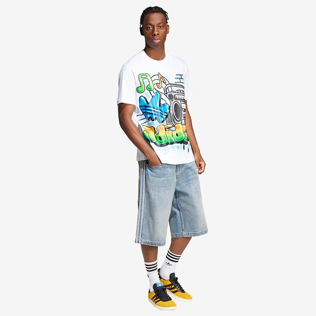 【ADIDAS】Original denim Bermuda pants★追跡可 ☆adidas originals☆W DENIM RHINESTONE PANTS パンツ☆追跡可