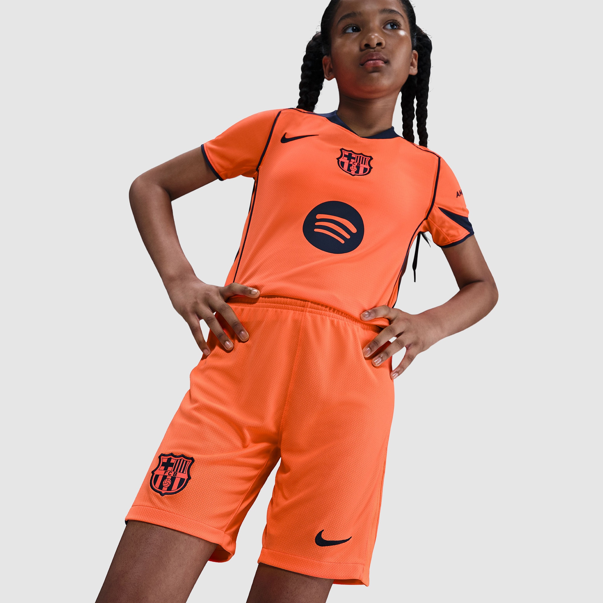 Nike FC Barcelona 25/26 Kids Dri-FIT Stadium Third Shorts