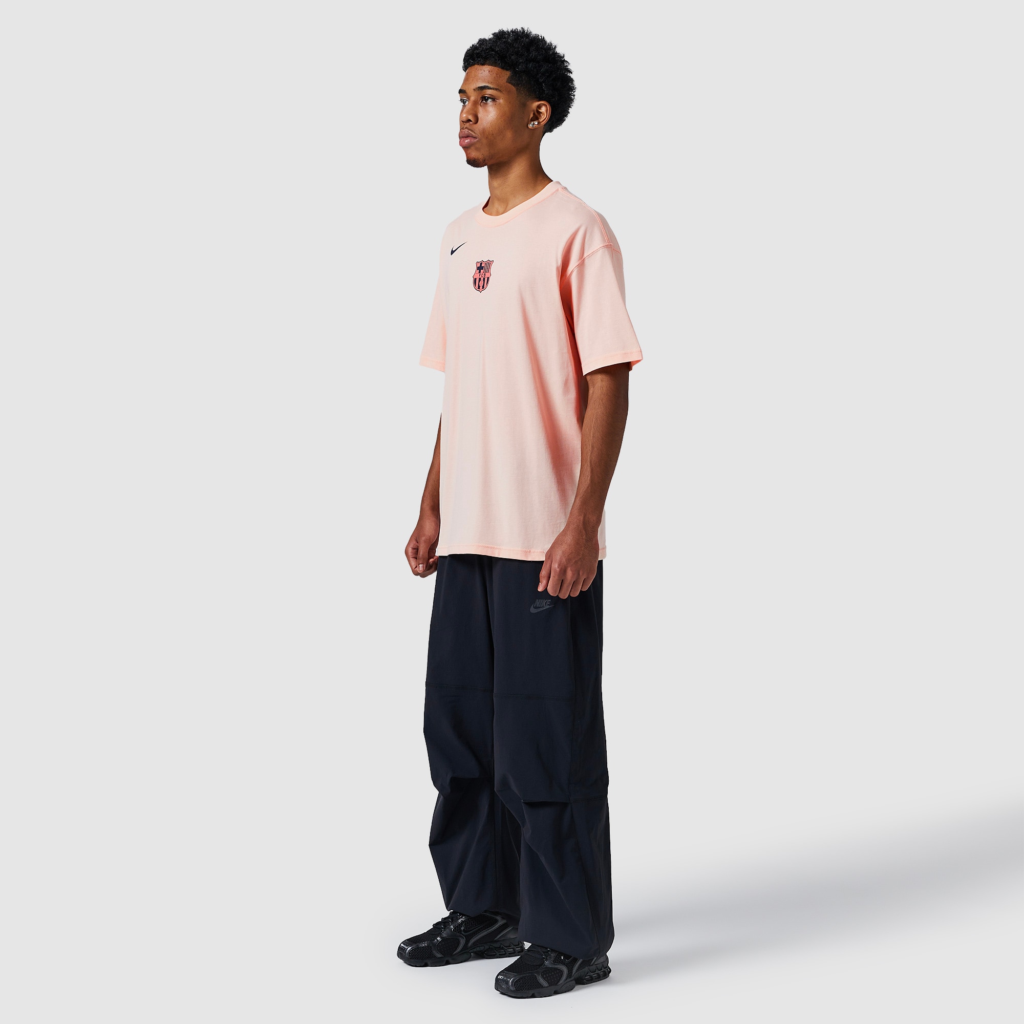 Nike FC Barcelona 25/26 Total 90 Remix T-Shirt - Crimson Tint