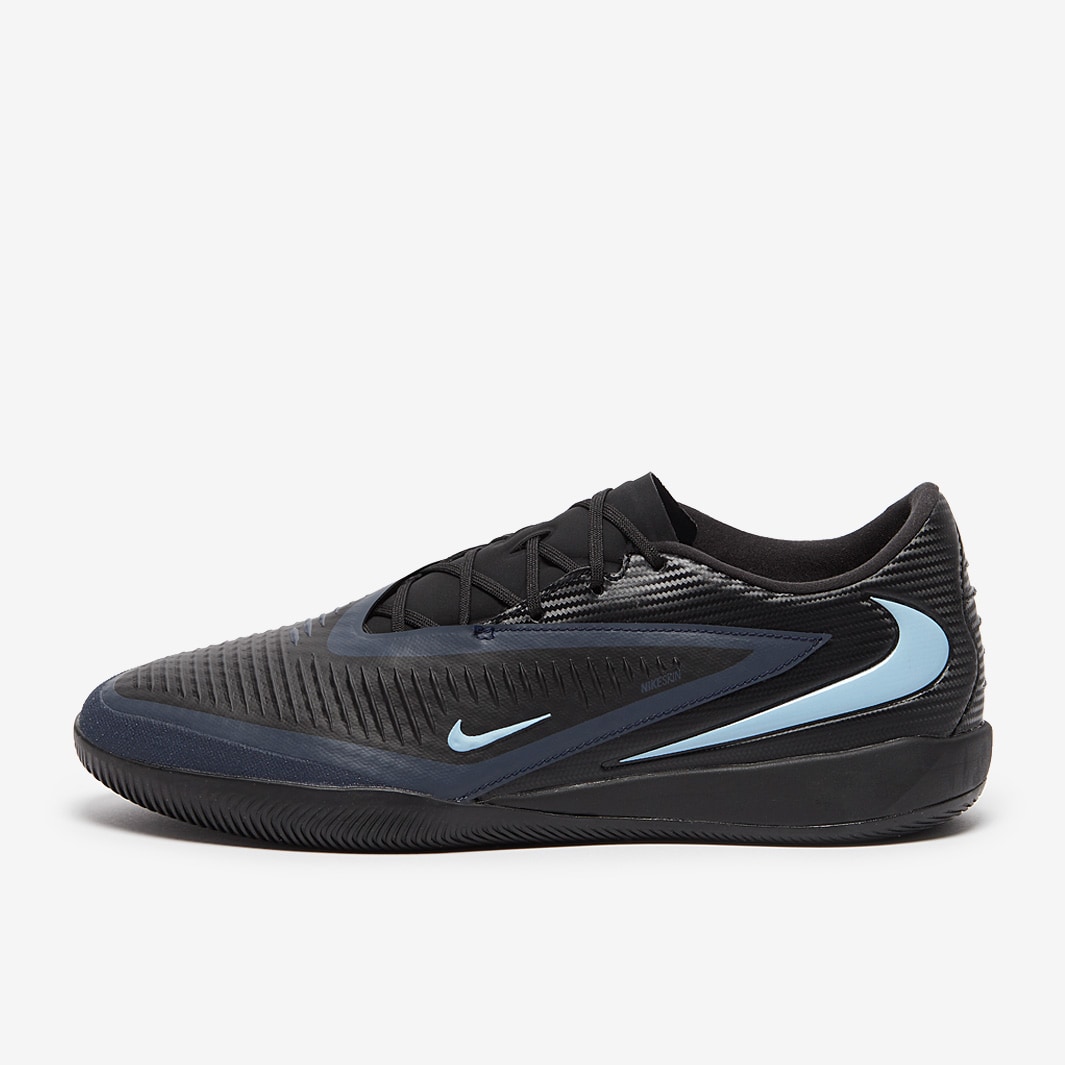 Nike Phantom 6 Academy Low Indoor - Black/Black - Adult Cleats |