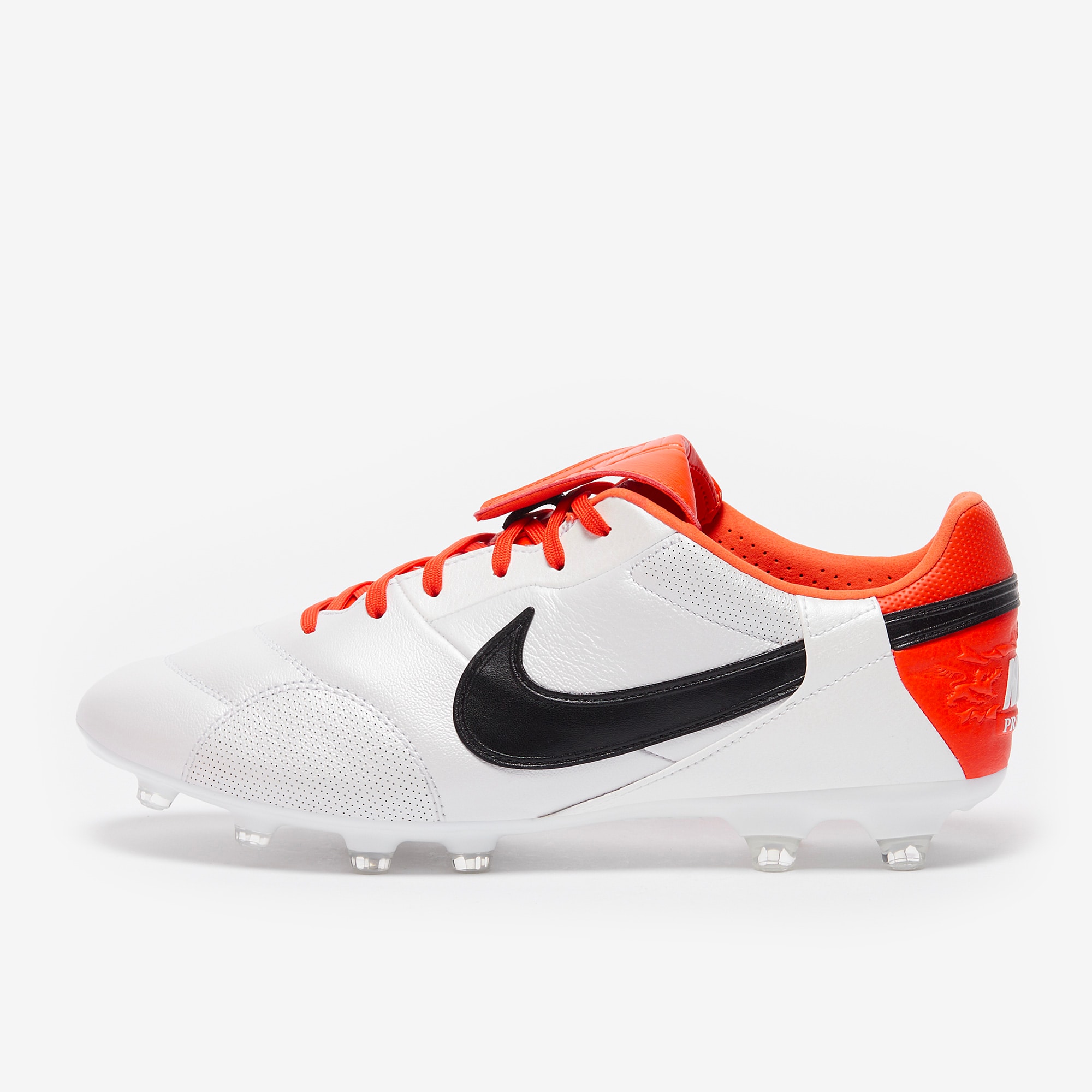 Nike The Premier III Firm Ground - White/Team Orange/Black - Adult