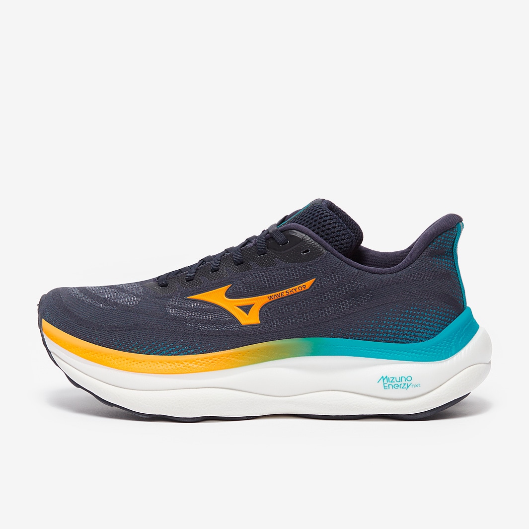 Mizuno Wave Sky Baritone Blue/Citrus/Capri Breeze Mens Shoes