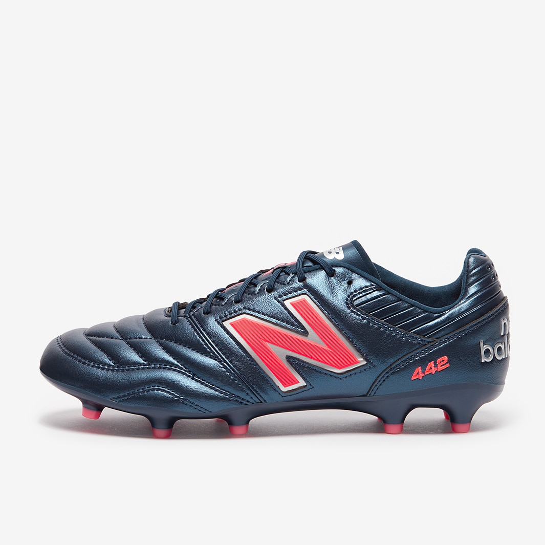 New Balance 442 Pro Firm Ground - Navy/Orange - Adult Cleats |