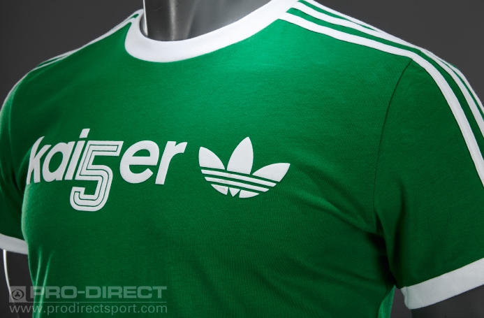 Camiseta adidas Originals Kaiser para hombre-Verde-Blanco | Pro:Direct Soccer