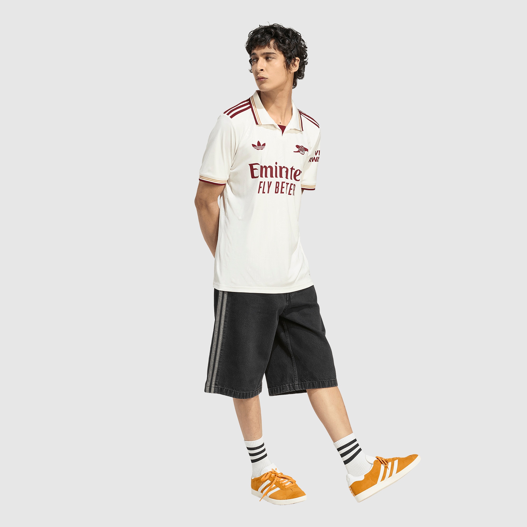 adidas Originals Arsenal 25/26 Third Jersey - Cloud White/Team