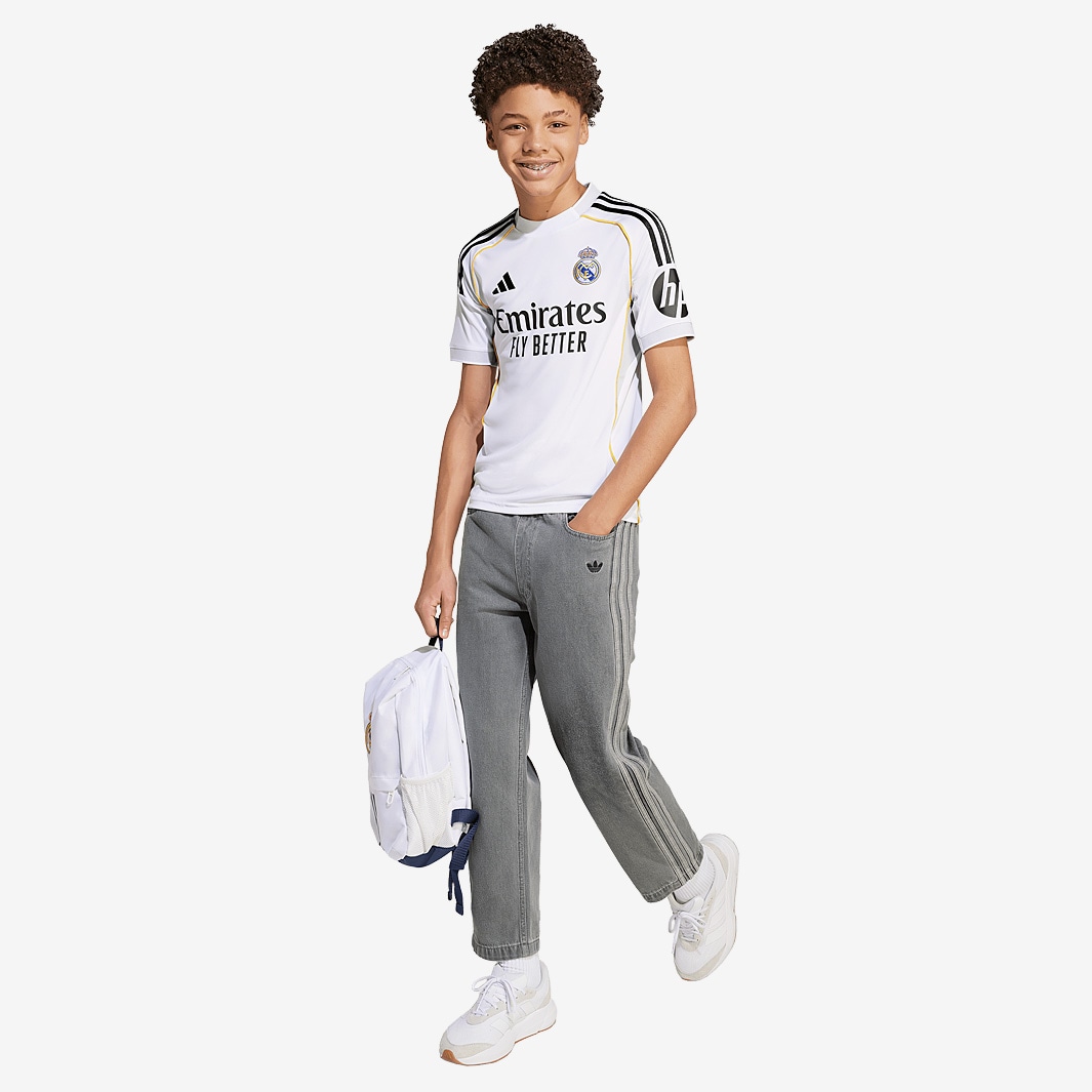 adidas Real Madrid 25/26 Kids Home Jersey - White - Boys