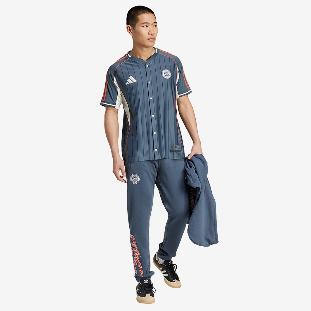 adidas Bayern Munich Baseball Jersey - Bold Onix/Preloved
