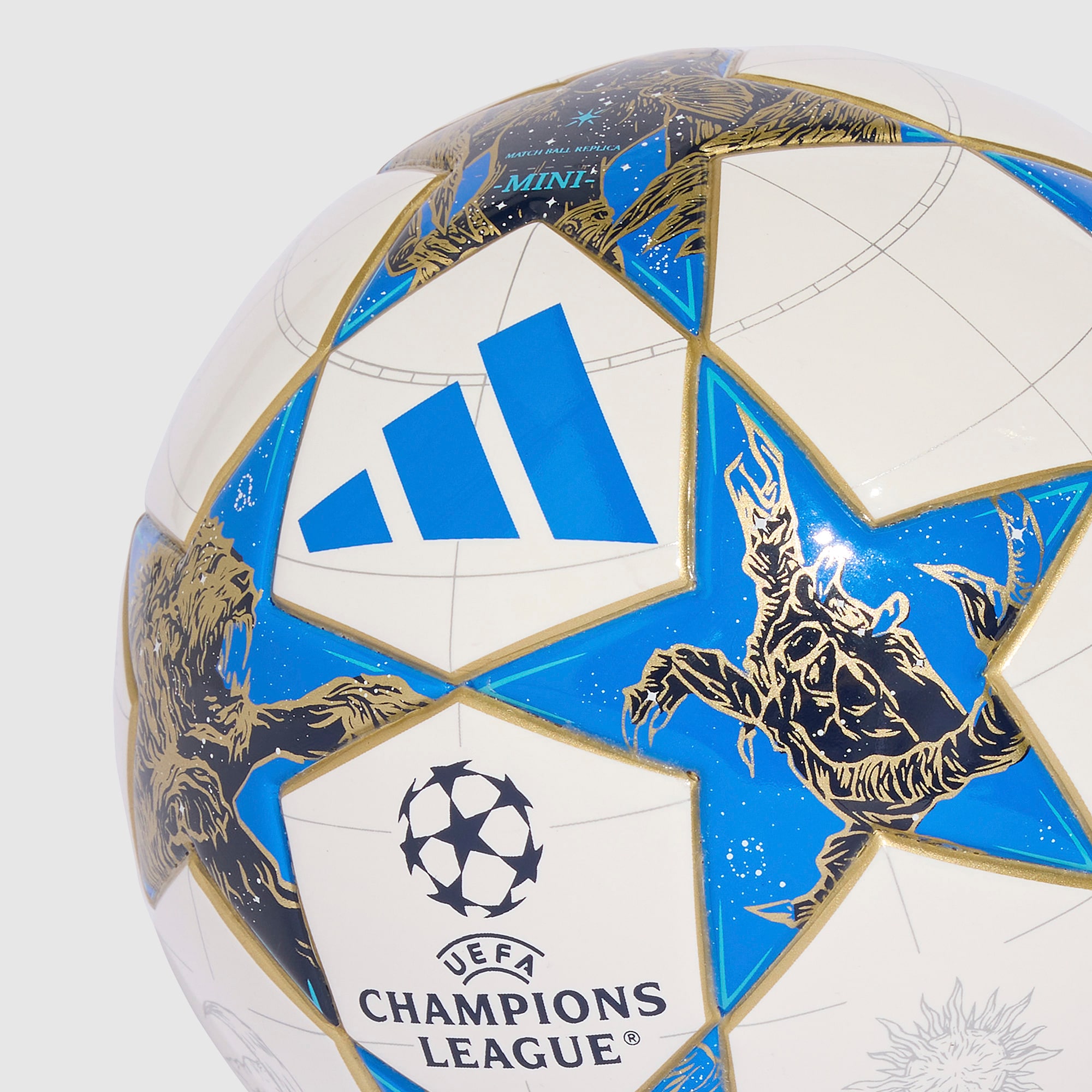 adidas UEFA Champions League 25/26 Mini Soccer Ball - White/Dark