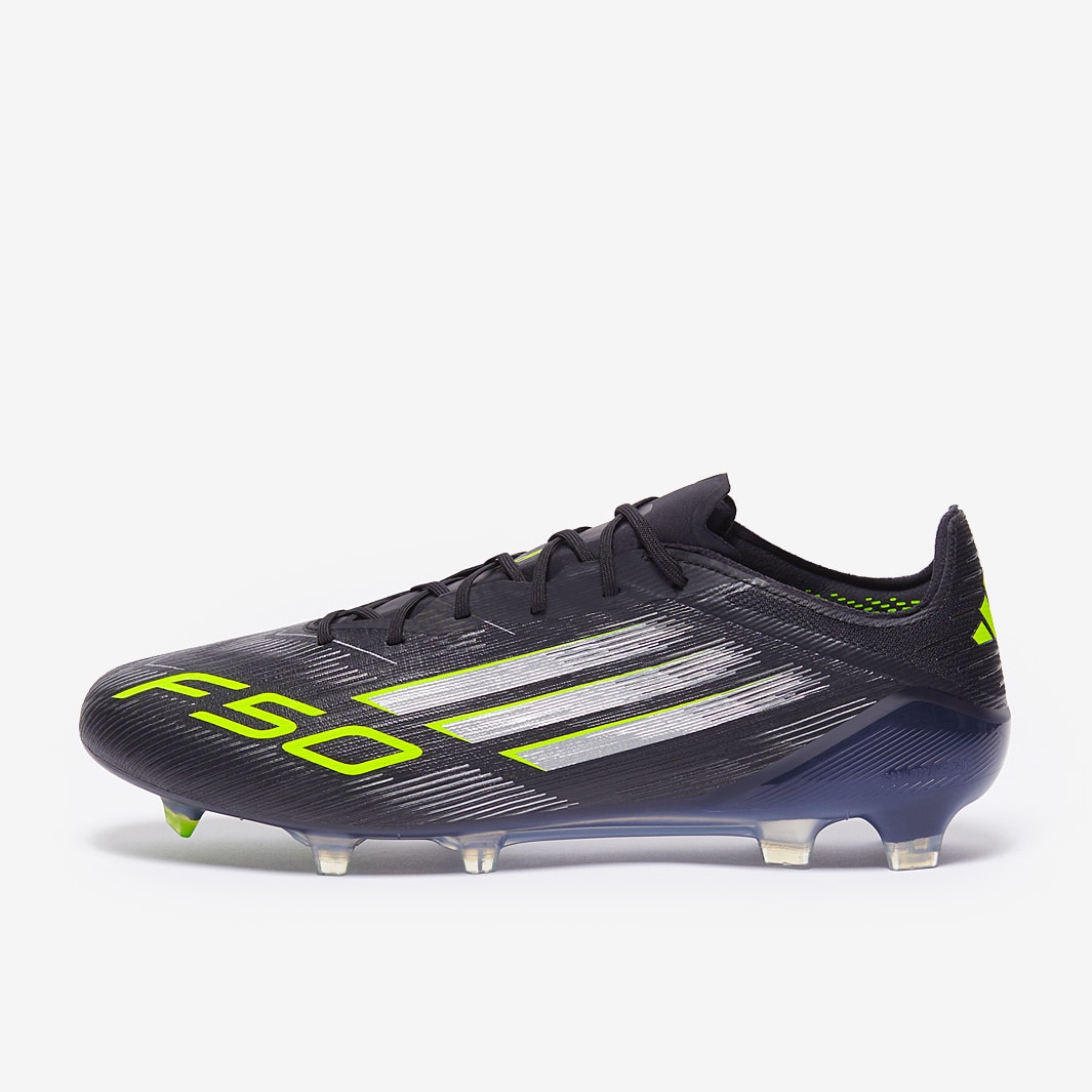adidas F50 Elite Firm Ground - Core Black/Iron Met./Lucid Lemon
