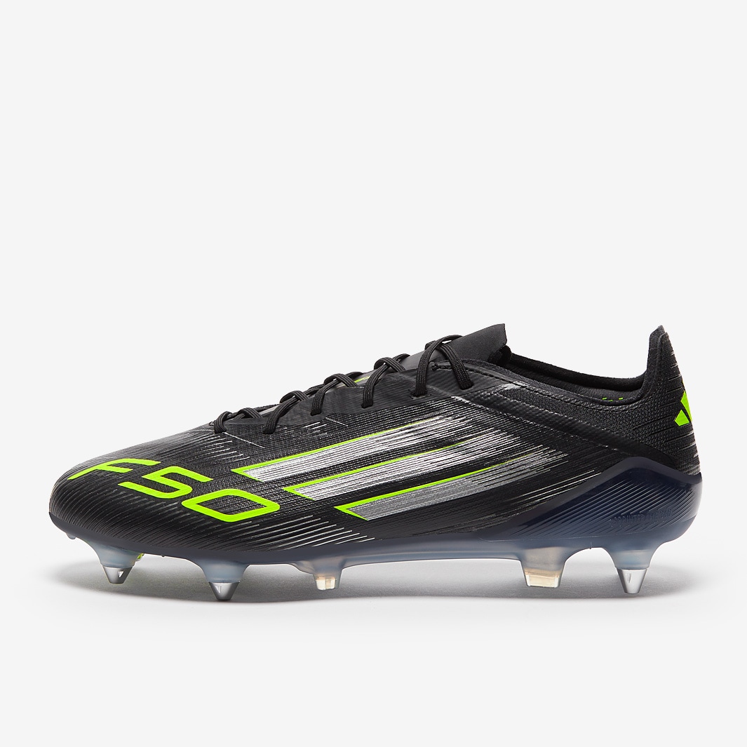 adidas F50 Elite Soft Ground - Core Black/Iron Met./Lucid Lemon